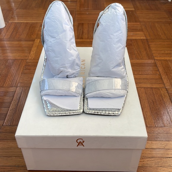 Good American Lucite Silver Sandal - 8.5 - Picture 6 of 6